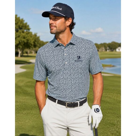 Cutter & Buck Paisley Wells Fargo Championship polo Golf shirt men’s XL Helena